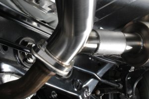 Subaru BRZ Performance Exhaust - Single Side Exit - Perrin Performance - Axle Back w/ Helmholtz Chamber - `22-`25 Subaru BRZ Performance Exhaust - Single Side Exit - Perrin Performance - Axle Back w/ Helmholtz Chamber - `22-`25
